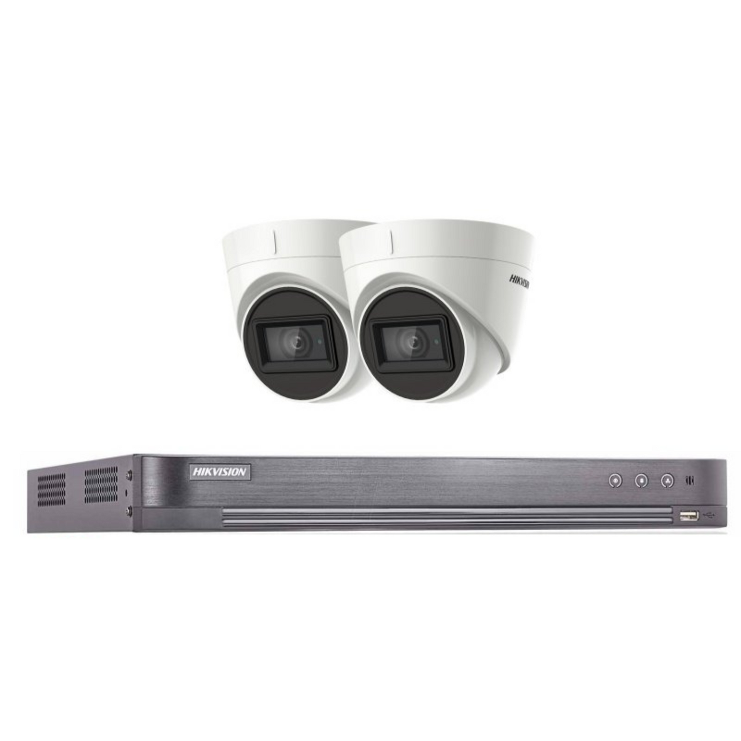 5mp 4ch Hikvision 2x System 4k Turbo DVR Acusense Camera Kit