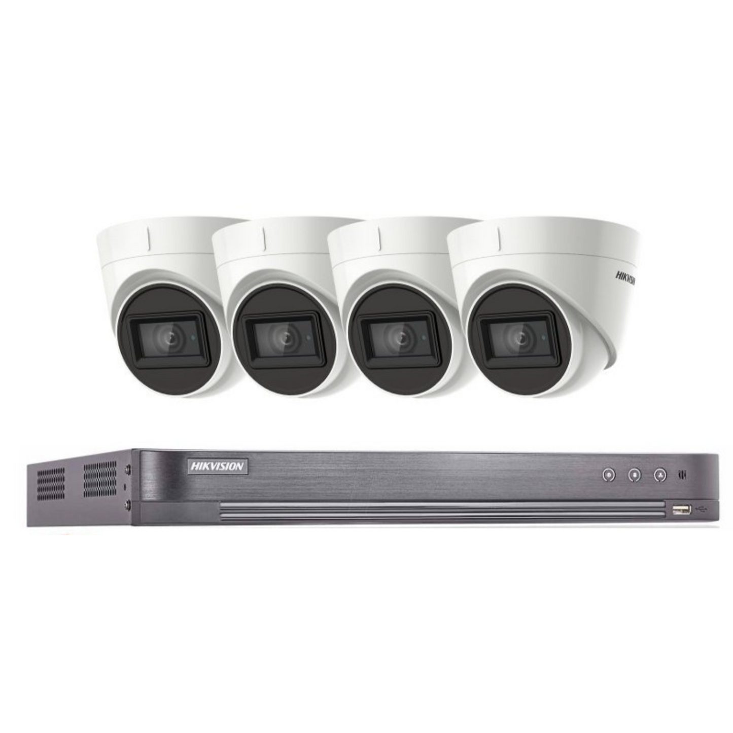 5mp 4ch Hikvision 4x System 4k Turbo DVR Acusense Camera Kit