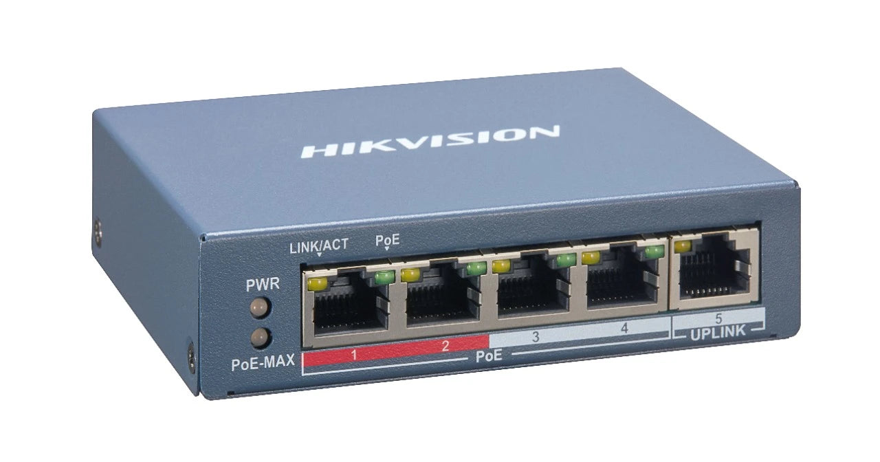 4 Port Hikvision Smart Managed Poe Switch DS-3E1105P-EI