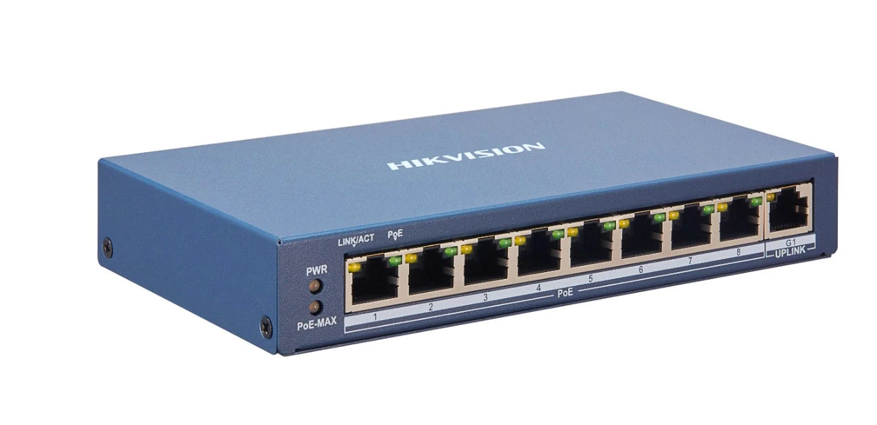 8 port Hikvision Smart Managed PoE Switch DS-3E1309P-EI