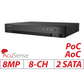 8MP 8CH Hikvision 1U H.265 Turbo AcuSense POC-AOC DVR IDS-7208HUHI-M2/P