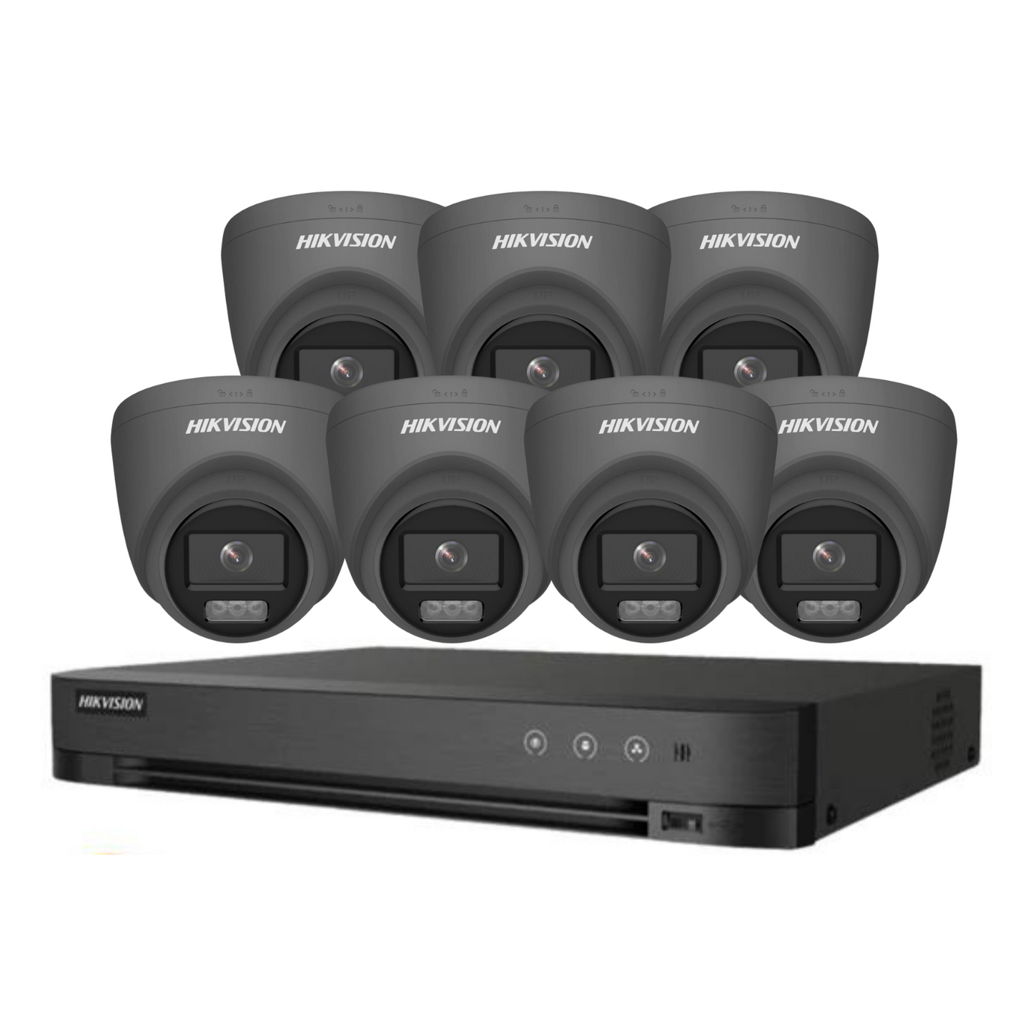 8MP 8CH Hikvision ColorVu System 7X 24HR Color POC DVR Camera Kit