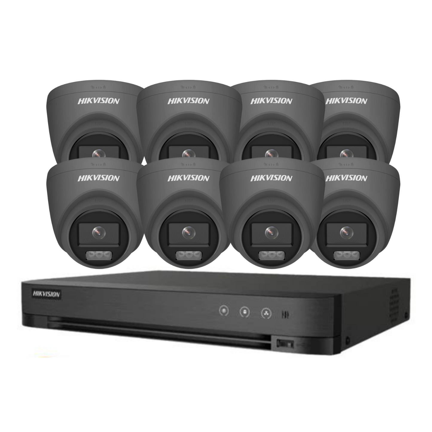 8MP 8CH Hikvision ColorVu System 8X 24HR Color POC DVR Camera Kit