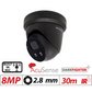 8MP Hikvision Darkfighter AcuSense Fixed Turret IP Network Camera with Built-in Mic 2.8mm Black DS-2CD2386G2-IU