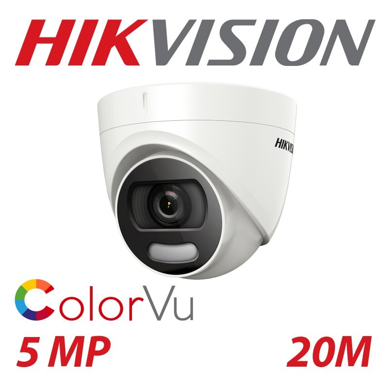 Hikvision CCTV kit, 7 x 5mp Colorvu Acusense cameras, 1 x 8 Channel DVR