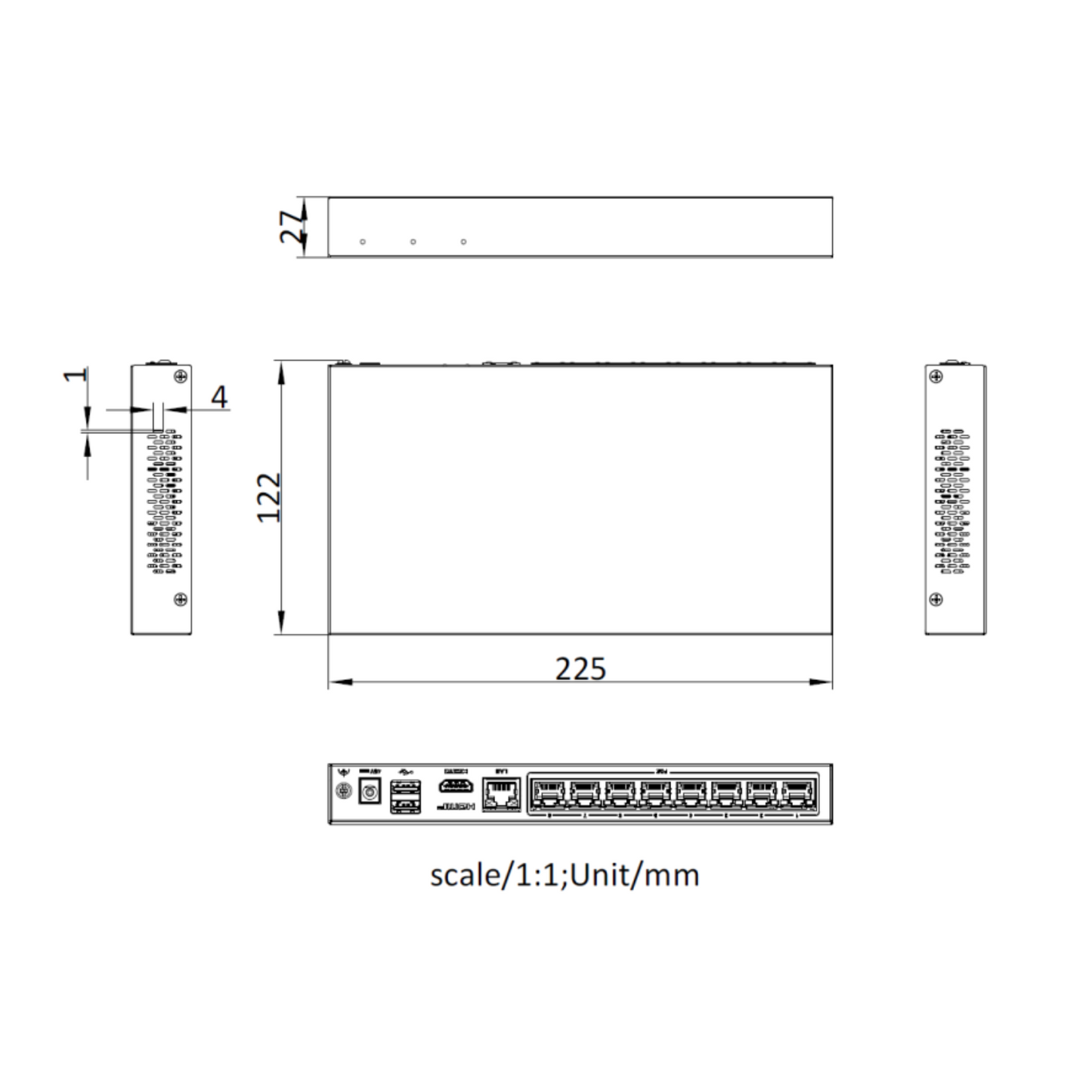 8ch Hikvision Nvr Recorder - Solid State Hard Drive 2tb DS-E08NI-Q1-8P(SSD-2T)