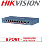 8 port Hikvision Unmanaged Fast PoE Switch DS-3E0310HP-E