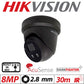 8MP Hikvision Darkfighter AcuSense Fixed Turret IP Network Camera with Built-in Mic 2.8mm Black DS-2CD2386G2-IU