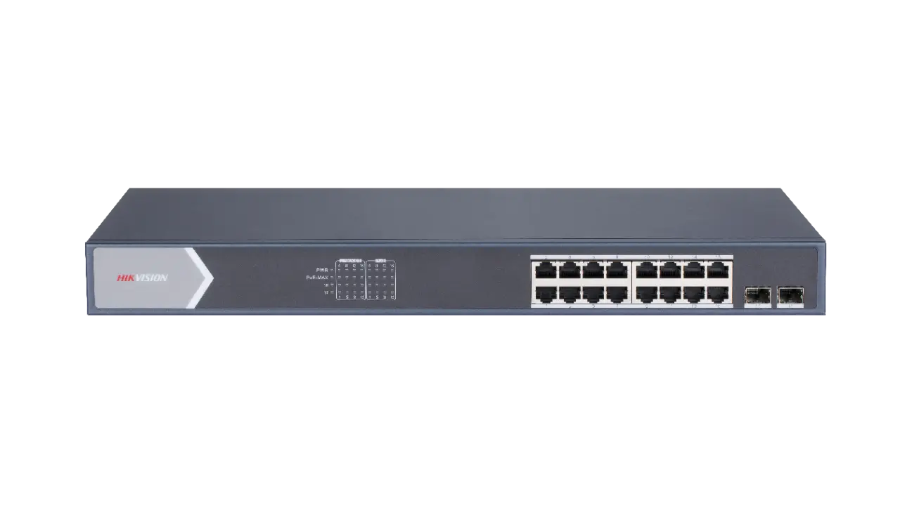 16 Port Hikvision Gigabit Smart Poe Switch Ds-3e1518p-si