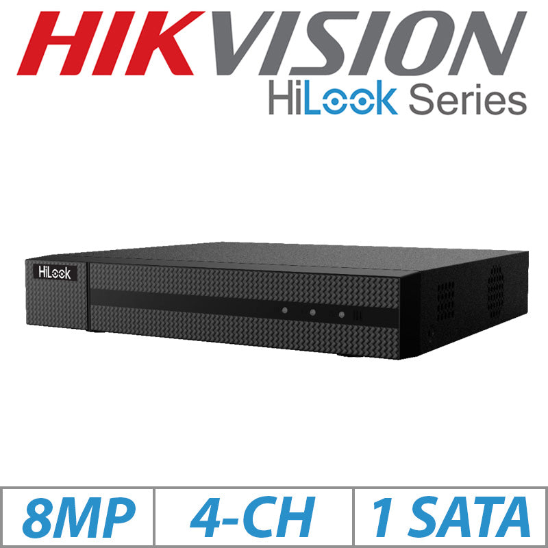 5mp 4ch Hikvision Hilook IP Poe CCTV System NVR 2x Camera Kit - Built in Audio