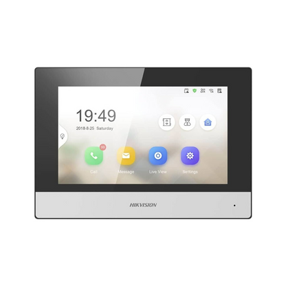 Hikvision 7-inch Touch Screen Indoor Video Intercom Station DS-KH6320-WTE1