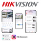 Hikvision CCTV kit, 4 x 4mp Smart Hybrid Colorvu IP Poe cameras with Audio, 1 x 4 Channel NVR