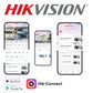 Hikvision CCTV kit, 2 x 8mp Live Guard Colorvu Acusense IP POE and 2 way Audio cameras, 1 x 8 Channel POE NVR